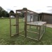 L- Shape Pet Rabbit Animal Run 8ft x 6ft with Small Hatch. 