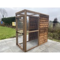 Free Standing Boarded 16G Outdoor 6ft x 3ft Animal Rabbit Chicken Dog Pen